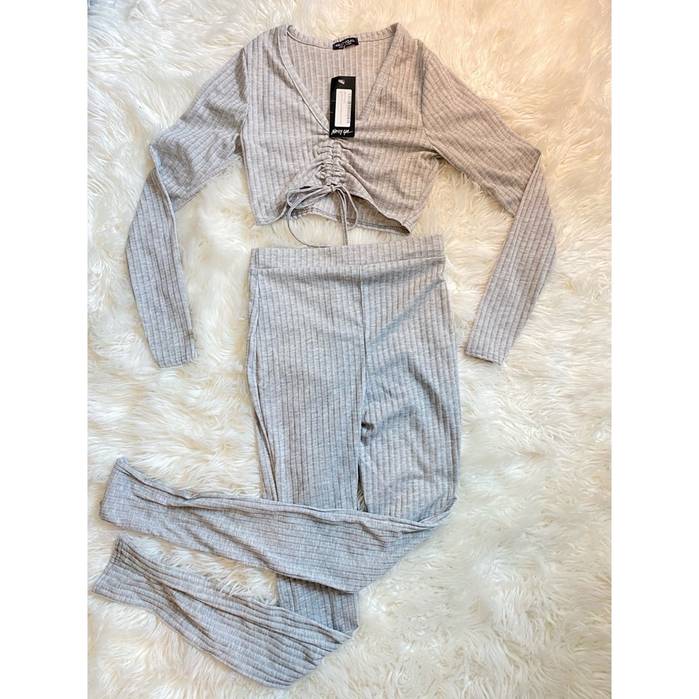 Crop tops and leggings from nastygal